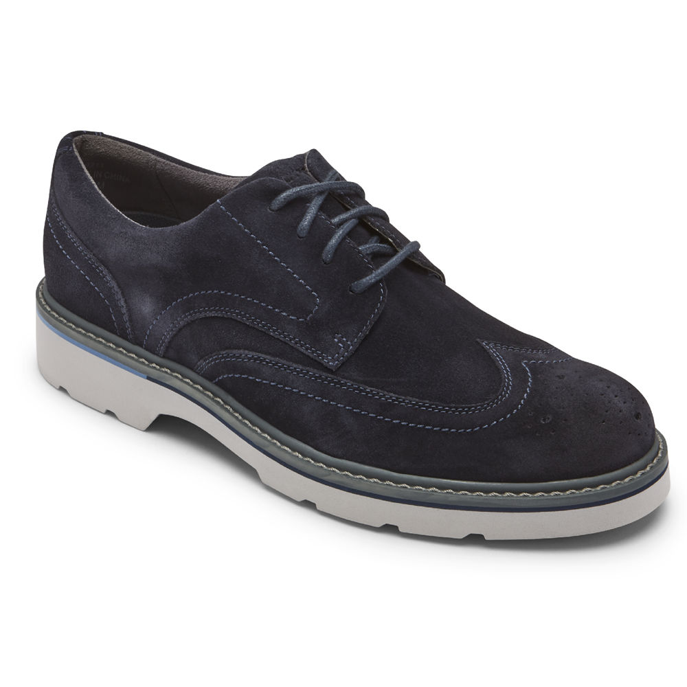 Rockport Joggesko Herre Marineblå - Charlee Waterproof Wingtip - DNXI25163